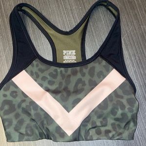 PINK reflective xs ultimate sports bra